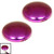 Titanium Threaded Attachment - Disks 1.2mm Pinky-purple (Pair) - alternative image