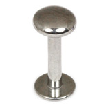 Titanium Labrets with Disk Top 1.6mm Gauge, 5mm Disk 1.6mm, 6mm, Mirror polish