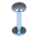Titanium Labrets with Disk Top 1.6mm Gauge, 5mm Disk 1.6mm, 8mm, Ice blue