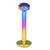Titanium Labrets with Disk Top 1.2mm Gauge - SKU 19955