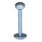 Titanium Labrets with Disk Top 1.2mm Gauge 1.2mm, 12mm, Ice blue