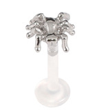 Bioflex Push-fit Labret with Steel Spider 1.6mm, 6mm