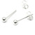 Silver Studs with Silver Ball ST4-ST5-ST6-ST7-ST20-ST21-ST22-ST23-ST26-ST27-ST28 - SKU 20064