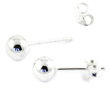 Silver Studs with Silver Ball ST4-ST5-ST6-ST7-ST20-ST21-ST22-ST23-ST24-ST25-ST26-ST27-ST28 ST25. 5mm Ball