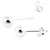 Silver Studs with Silver Ball ST4-ST5-ST6-ST7-ST20-ST21-ST22-ST23-ST24-ST25-ST26-ST27-ST28 - SKU 20067