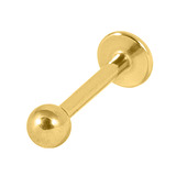 22ct Gold Plated Steel (PVD) Labrets - SKU 20075
