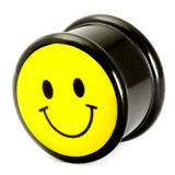 Acrylic Logo Plugs 6-14mm 6mm, Smiley