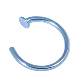 Titanium Coated Steel Open Nose Ring - SKU 20149