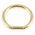 Zircon Steel Bar Closure Ring (Gold colour) - SKU 20177
