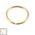 Zircon Steel Continuous Twist Rings (Gold colour PVD) (Seamless Ring) - SKU 20182