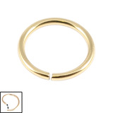 Zircon Steel Continuous Twist Rings (Gold colour PVD) (Seamless Ring) 1.0mm, 8mm