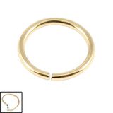 Zircon Steel Continuous Twist Rings (Gold colour PVD) (Seamless Ring) - SKU 20184
