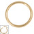 Zircon Steel Smooth Segment Rings (Gold colour PVD) - SKU 20191