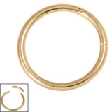 Zircon Steel Smooth Segment Rings (Gold colour PVD) 1.6mm, 10mm