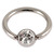 Titanium BCR with Titanium Jewelled Ball - Mirror Polish - SKU 20347