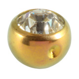 Titanium Clip in Jewelled Ball (for BCR) - SKU 20445