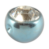 Titanium Clip in Jewelled Ball (for BCR) - SKU 20448