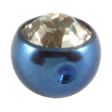 Titanium Clip in Jewelled Ball (for BCR) - SKU 20450
