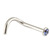 Steel Jewelled Nose Stud (2.35mm head) - SKU 20457