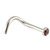 Steel Jewelled Nose Stud (2.35mm head) - SKU 20458