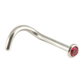 Steel Jewelled Nose Stud (2.35mm head) - SKU 20459