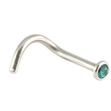 Steel Jewelled Nose Stud (2.35mm head) - SKU 20460