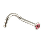 Steel Jewelled Nose Stud (2.35mm head) - SKU 20464