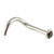 Steel Jewelled Nose Stud (2.35mm head) - SKU 20468