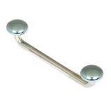Titanium Surface Barbell with Disks 1.6mm gauge, 2.5mm depth, 4mm disks. 1.6mm, 27mm, 4mm, Ice Blue
