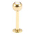Zircon Titanium Jewelled Labrets 1.2mm (Gold colour) - SKU 20638