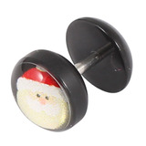 Acrylic Logo Fake Plug - Christmas Xmas 1.2mm, 5mm, 8mm, Christmas Santa