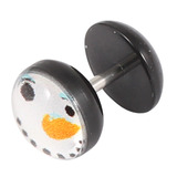 Acrylic Logo Fake Plug - Christmas Xmas 1.2mm, 5mm, 8mm, Christmas Snowman