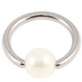 Steel BCR with Acrylic Pearl Ball 1.2 / 12