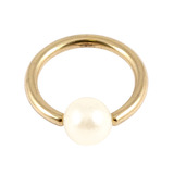 Zircon Steel BCR with Acrylic Pearl Ball 1.6mm, 8mm, 4mm