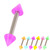 Acrylic Neon Cone Micro Barbell 1.2mm 1.2mm x 10mm / Purple - alternative image