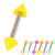 Acrylic Neon Cone Micro Barbell 1.2mm 1.2mm x 10mm / Yellow - alternative image