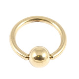 Zircon Steel Ball Closure Ring (BCR) (Gold colour PVD) - SKU 21477