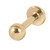 Zircon Steel Labrets (Gold colour) - SKU 21486