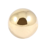 Zircon Steel Threaded Balls (Gold colour PVD) - SKU 21580