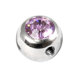 Steel Side-threaded Jewelled Balls 1.6x8mm - SKU 21968