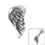 Steel Threaded Attachment - Cast Steel Angel Wing 1.2mm - SKU 21994