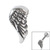 Steel Threaded Attachment - 1.2mm and 1.6mm Cast Steel Angel Wing - SKU 21999