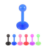 Flex Acrylic Labret 1.2mm 1.2mm x 8mm / Mixed pack of 6 as shown