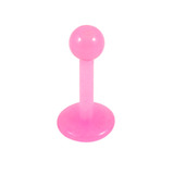 Flex Acrylic Labret 1.2mm 1.2mm x 8mm / Pink