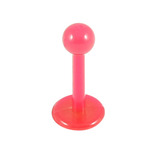 Flex Acrylic Labret 1.2mm 1.2mm x 8mm / Red