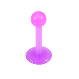 Flex Acrylic Labret 1.2mm 1.2mm x 8mm / Purple