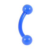 Flexible Acrylic Micro Curved Barbell 1.2mm 1.2mm, 8mm, Blue