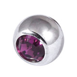 Steel Threaded Jewelled Balls 1.2x5mm - SKU 22054