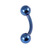 Titanium Curved Bar 1.6mm with 5-5 balls - SKU 22065