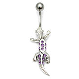 Belly Bar - Gecko (PT219) purple / 8mm